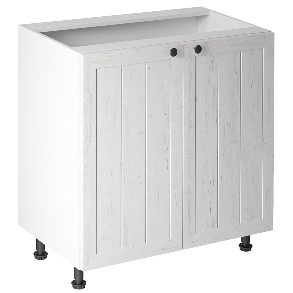 PROVENCE k | dolní skříňka D80 s policí | 80 cm | SOKL v CENĚ | bílá/borovice andersen