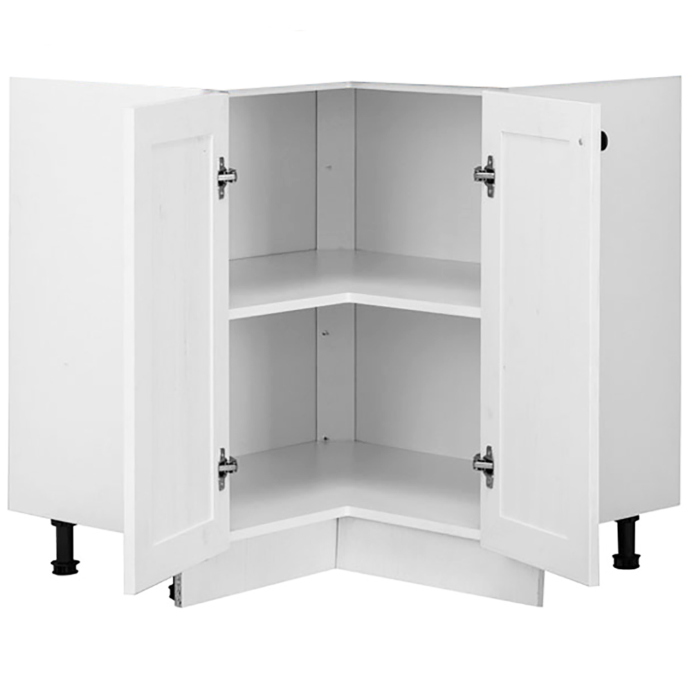 PROVENCE k | dolní skříňka D90N rohová s policí | 90x90 cm | SOKL v CENĚ | bílá/borovice andersen