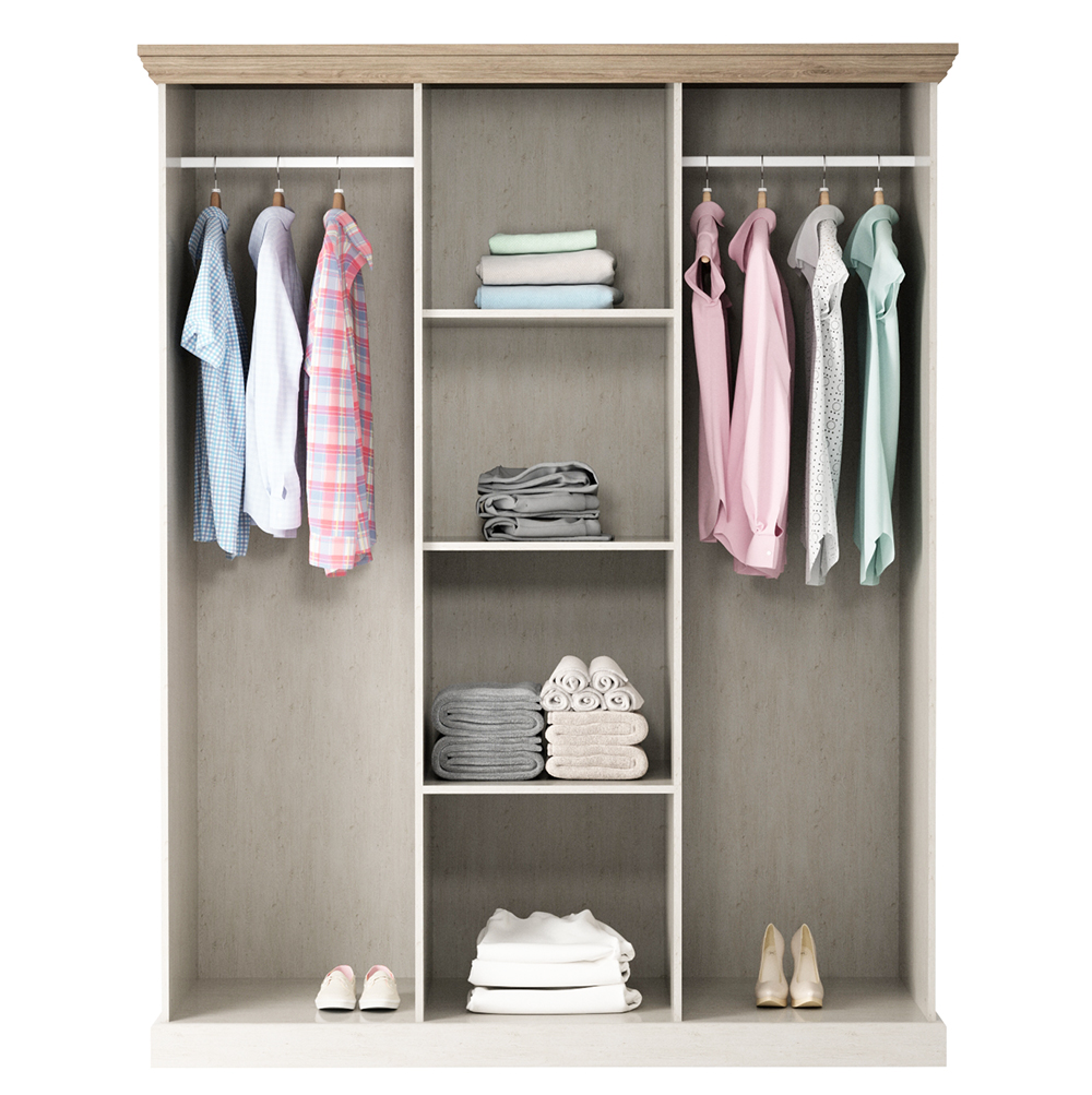 ROYAL r | šatní skříň S3D | 157 cm | borovice nordická