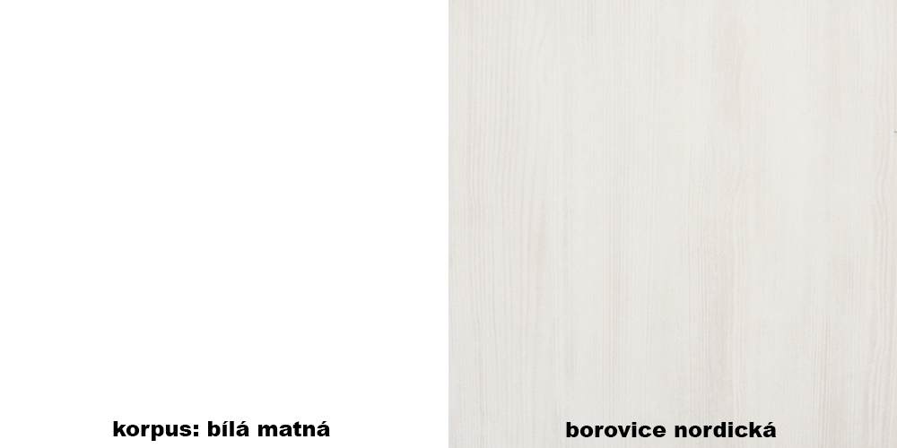 Royal - horní závěsná skříňka G60K - borovice nordická