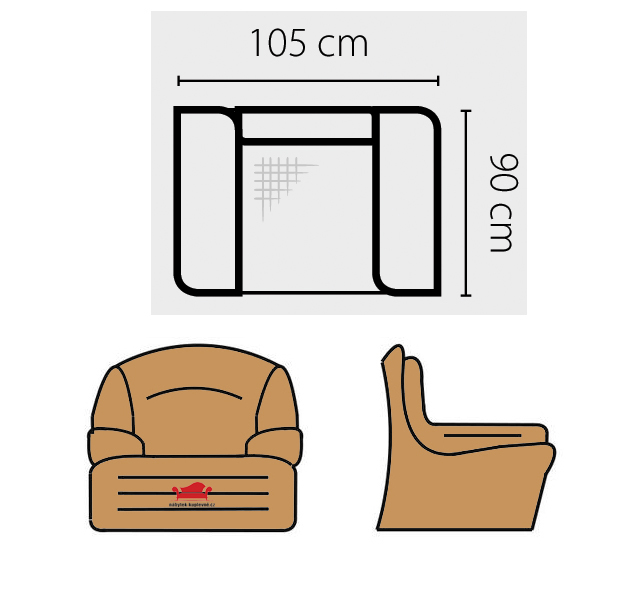 Křeslo Dubai | VÝBĚR LÁTEK