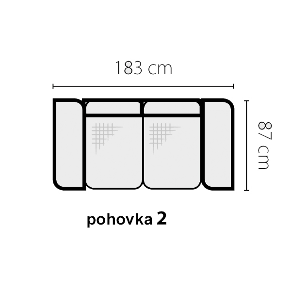 Sedací sestava Amigo 3+2+1 - VÝBĚR TKANIN
