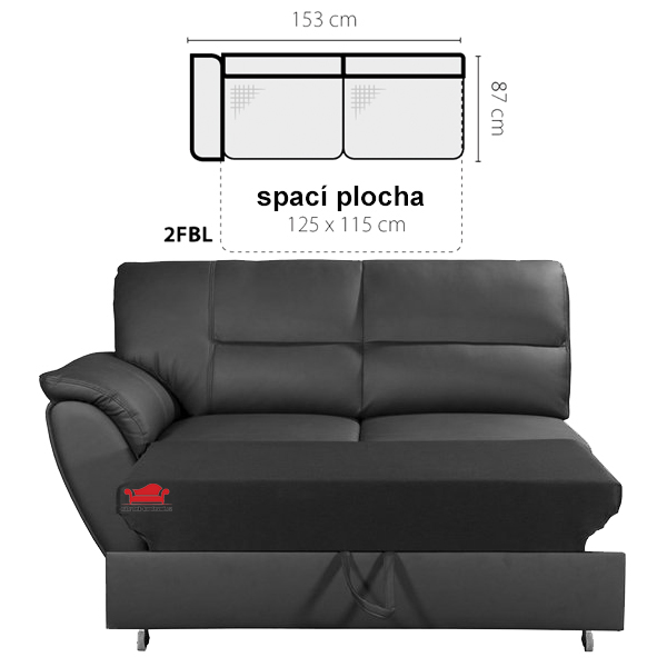 Sedací souprava Amigo 2FBP/L+OSP/L MINI