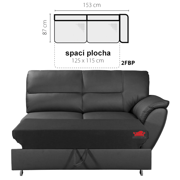 Sedací souprava Amigo 2FBP/L+OSP/L MINI