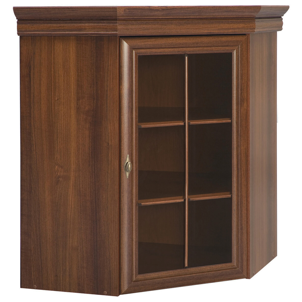 KORA s | rohová vitrína KNN1 nástavec na komodu | 75x75 cm | samoa king