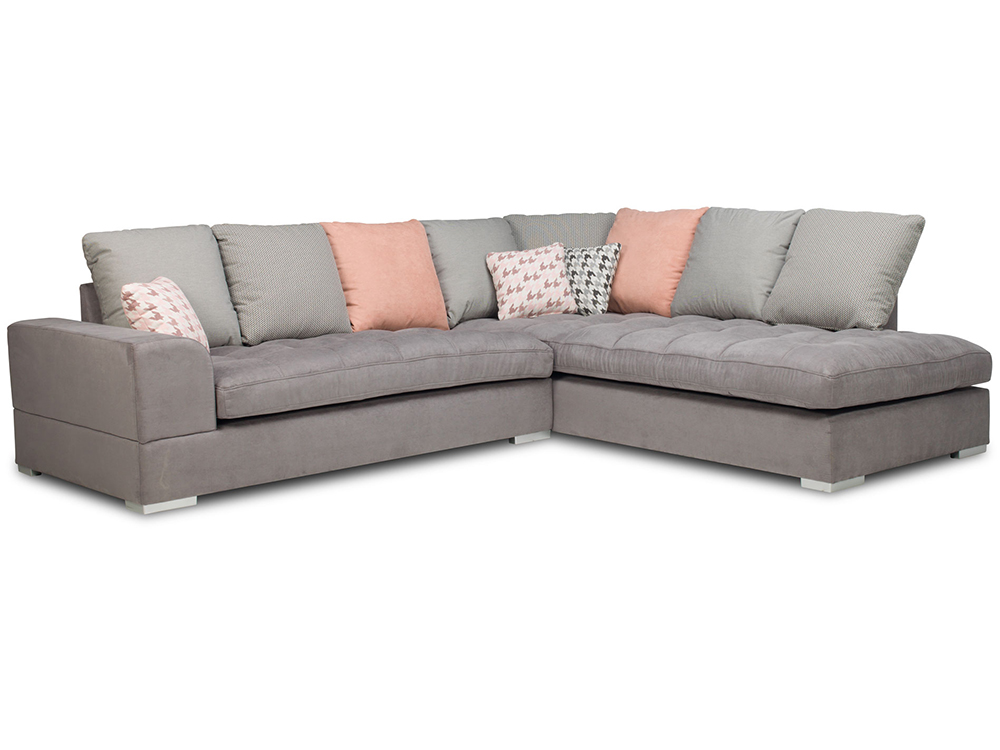 Sedací souprava Fano - 291x245 cm - nerozkládací + bez úložného prostoru - VÝBĚR TKANIN