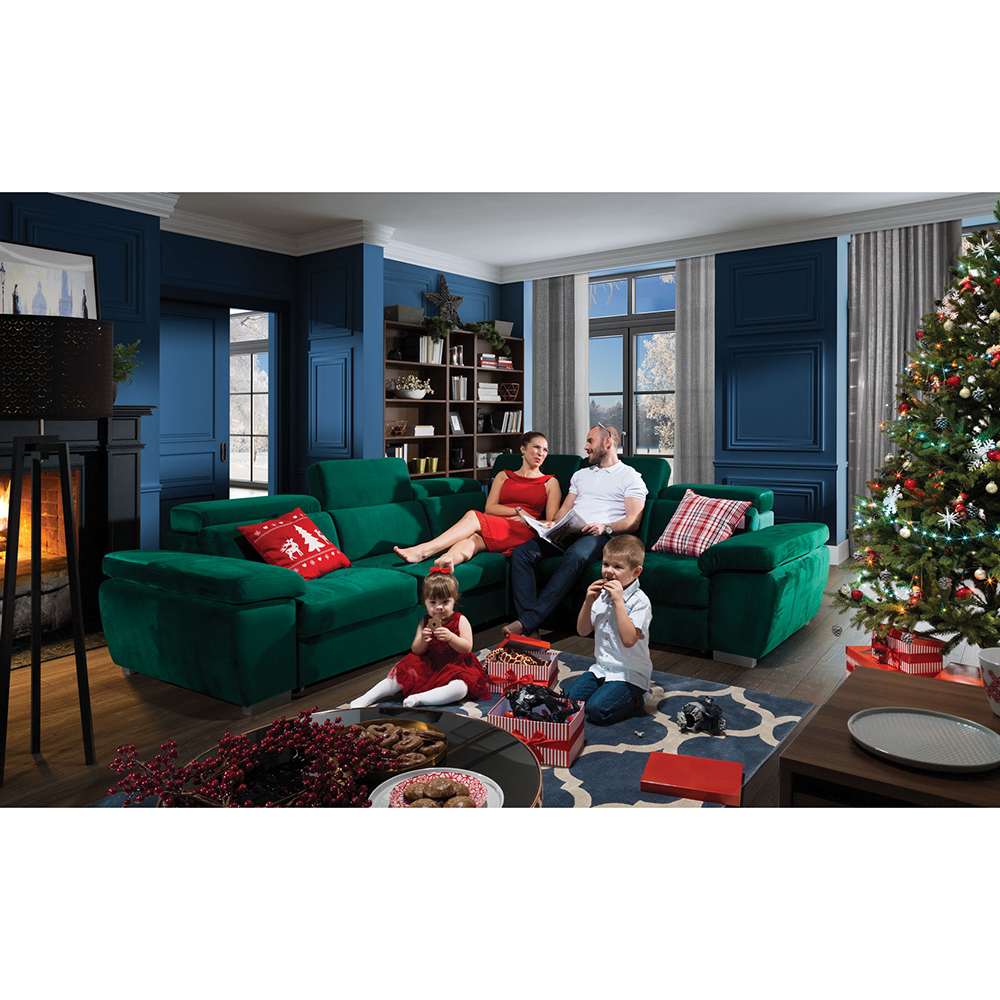 Sedací souprava ROSSO | 286x256 | ROZKLÁDACÍ | pravá | VÝBĚR TKANIN