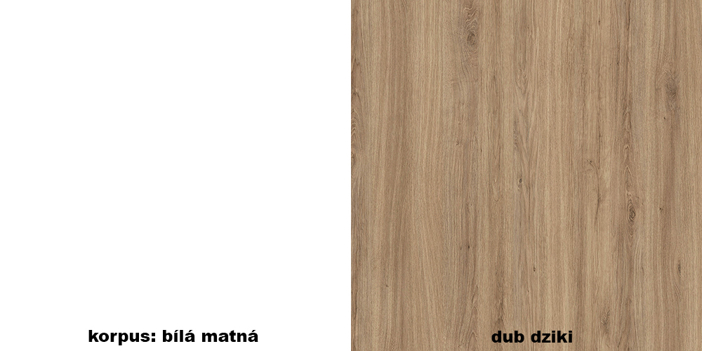 Royal - dolní regál D20W - bílá