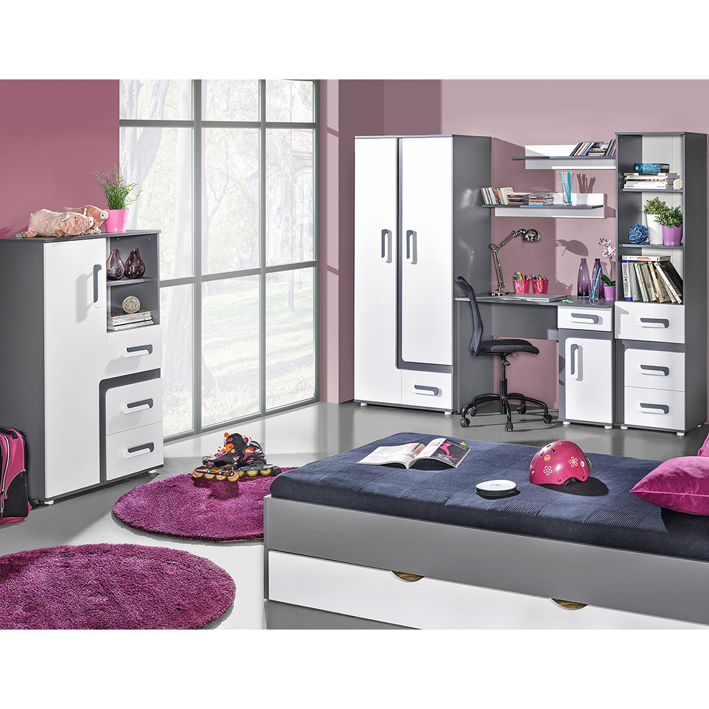 Apetito A | komoda 7 | antracit