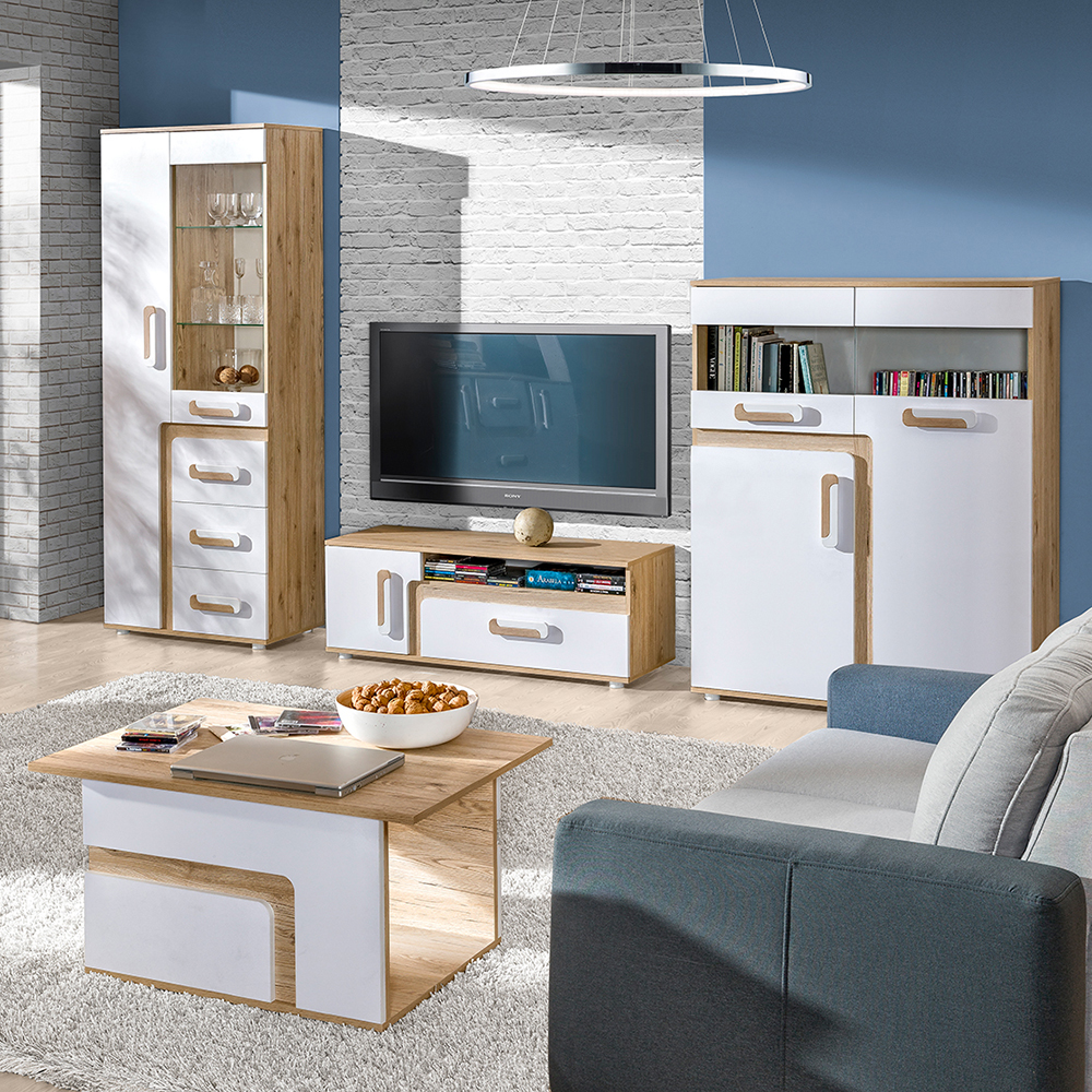 Apetito D | konferenční stolek 18 | 90x60 cm | dub světlý