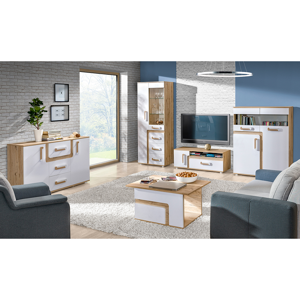 Apetito D | konferenční stolek 18 | 90x60 cm | dub světlý