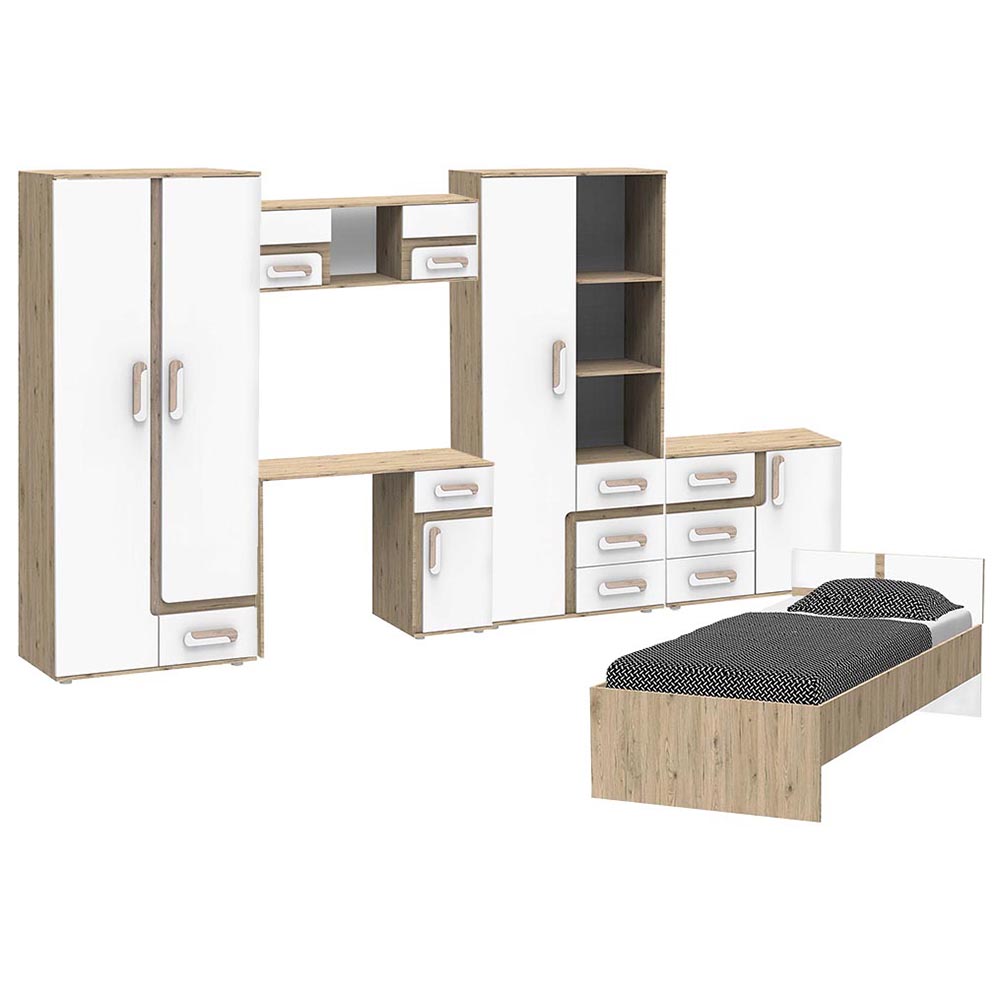 Dětský pokoj Apetito D | sestava B | dub světlý