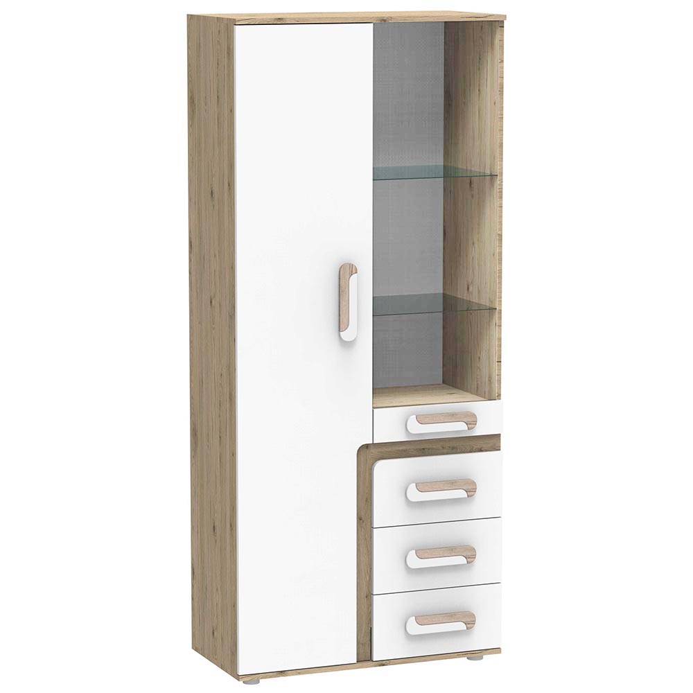 Obývací pokoj Apetito D | sestava 2 | dub světlý