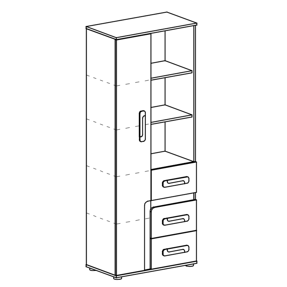 Obývací pokoj Apetito D | sestava 2 | dub světlý