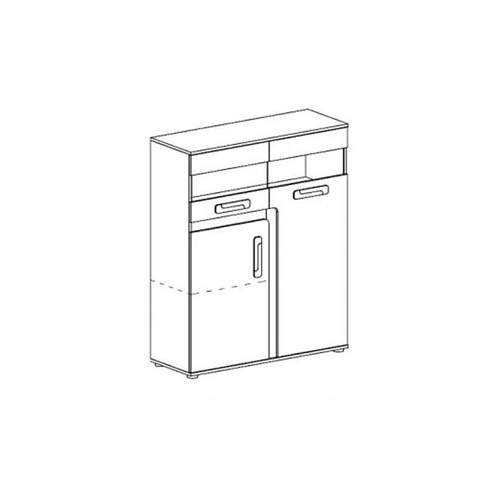 Obývací pokoj Apetito D | sestava 2 | dub světlý