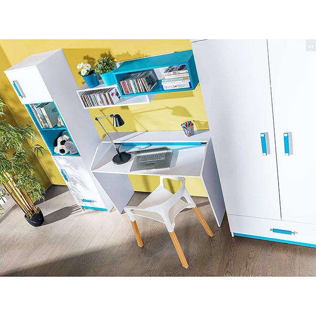 Dětský pokoj Trafiko m | sestava B - modrá