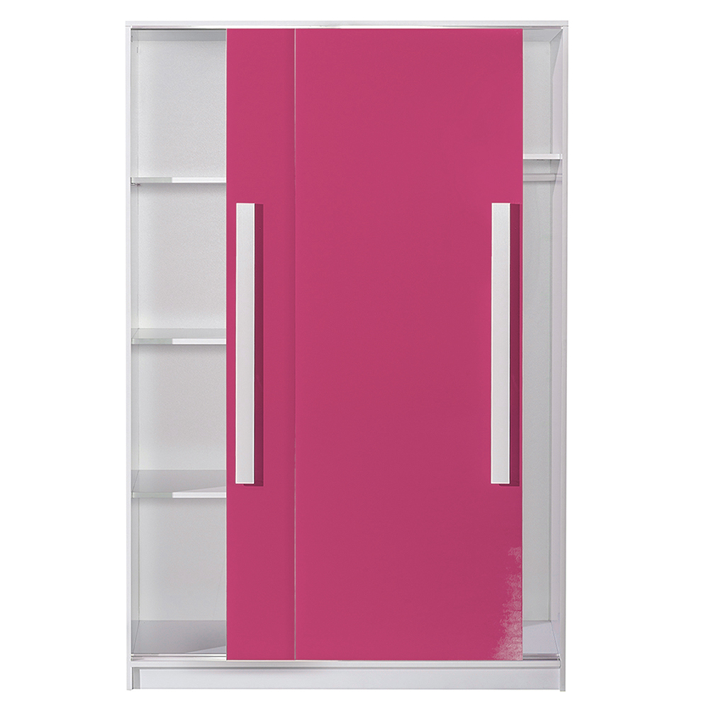 Guliver r | šatní skříň 12 | růžová lesk | RŮZNÉ ÚCHYTY