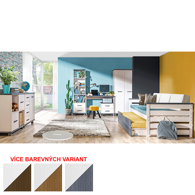 Alan - šatní skříň AL4 - popel