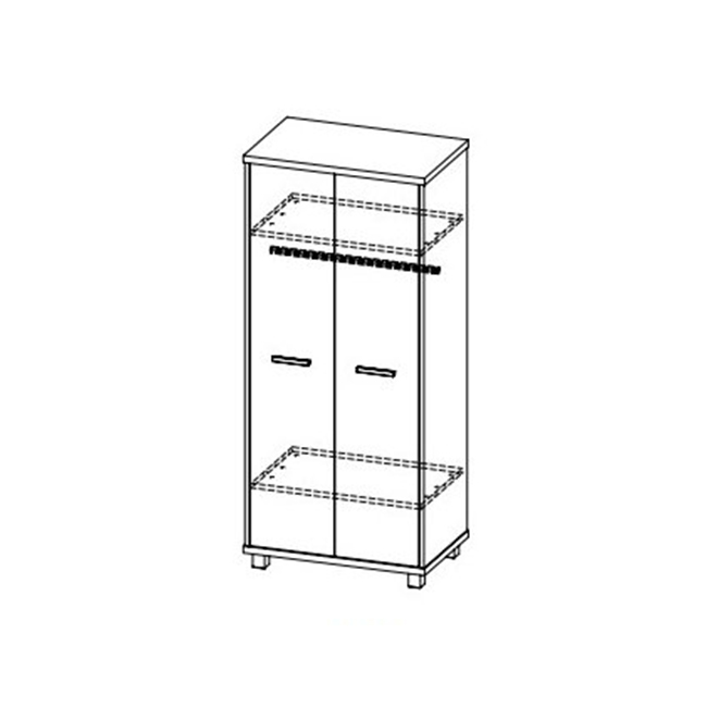 Alan - šatní skříň AL4 - popel