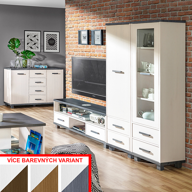 Alan - regál AL5 - hnědá