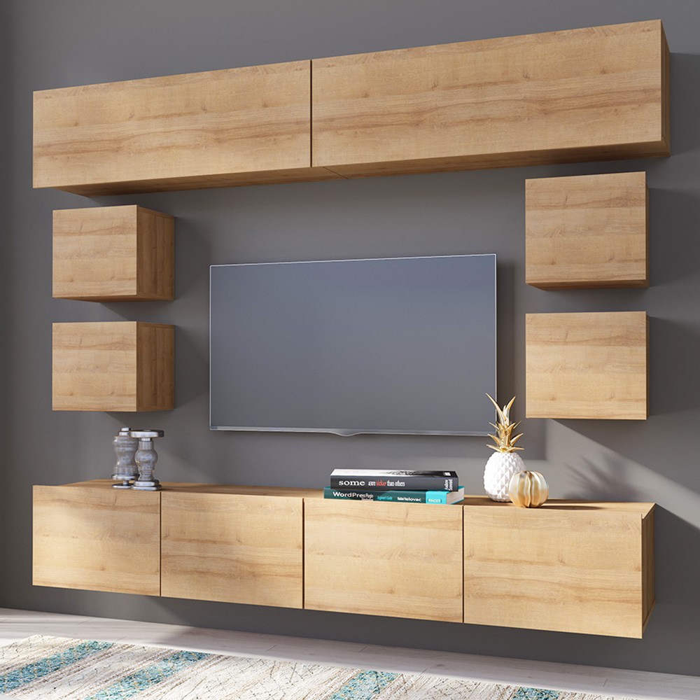 CALABRINI d | TV stolek | 150 cm | dub zlatý | lze i zavěsit