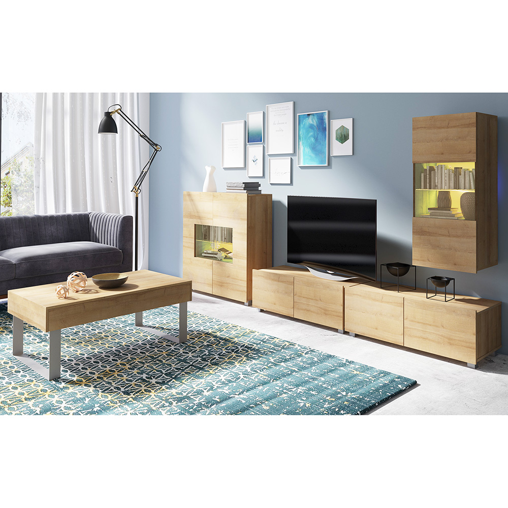 CALABRINI d | TV stolek | 100 cm | dub zlatý | lze i zavěsit