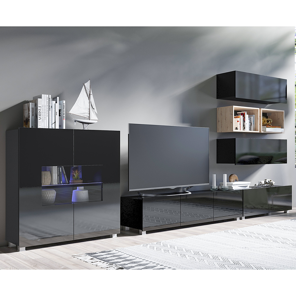 CALABRINI c | dvoulůžko postel | 160x200 cm | černá