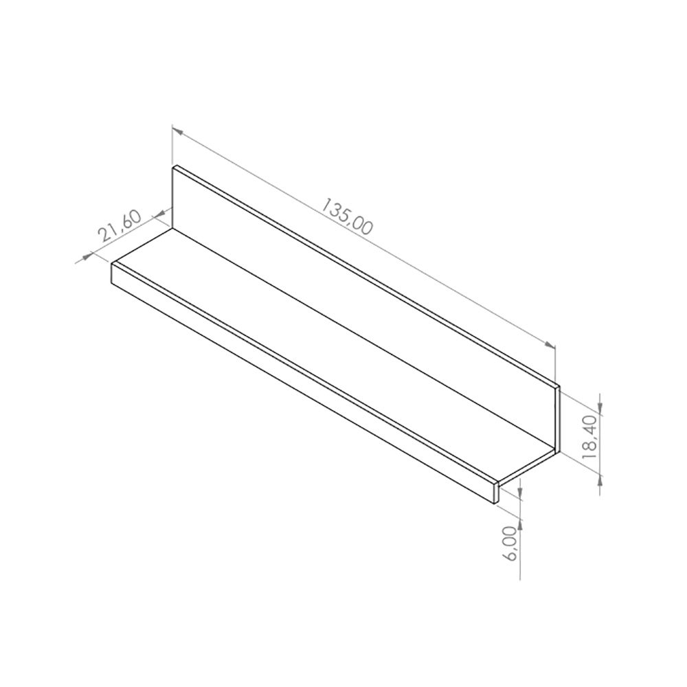 OVIEDO | závěsná police | 135 cm | bílá/san remo světlé