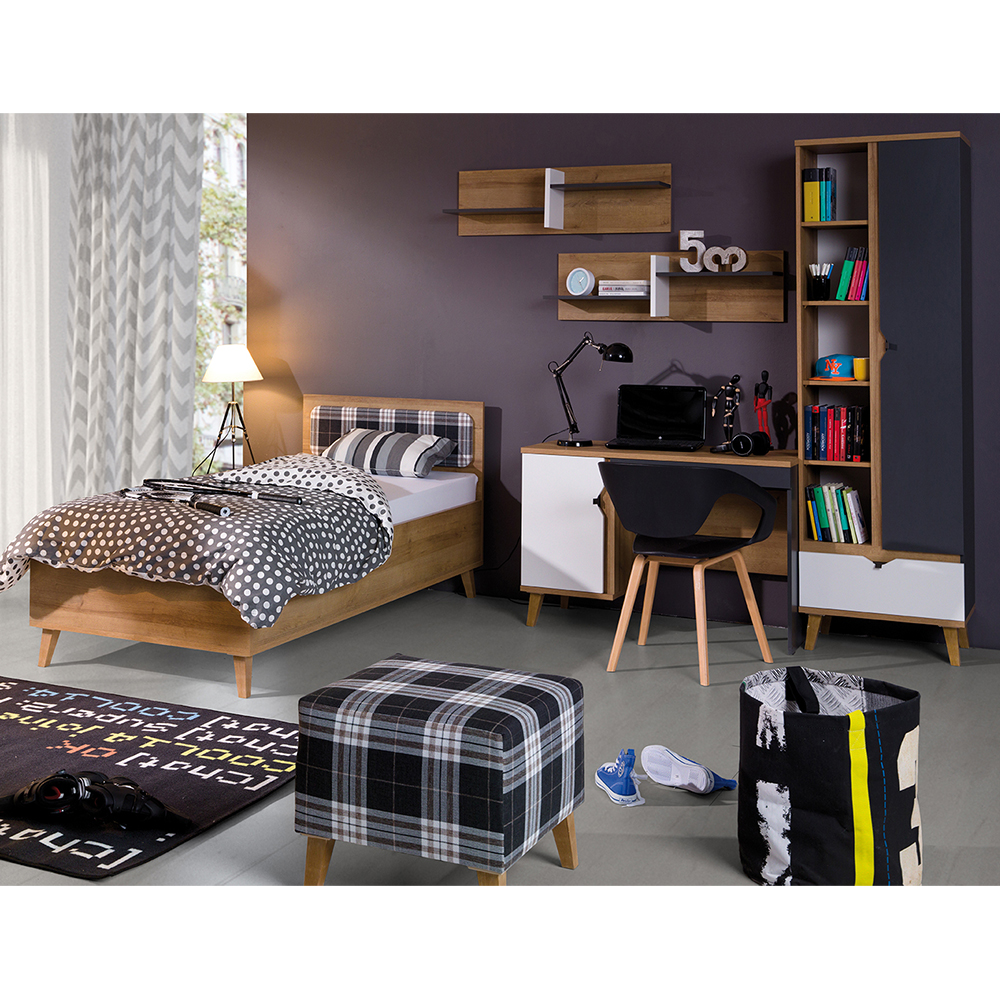 Dětský pokoj MEMONE A | 5 dílů |  dub zlatý/bílá/grafit