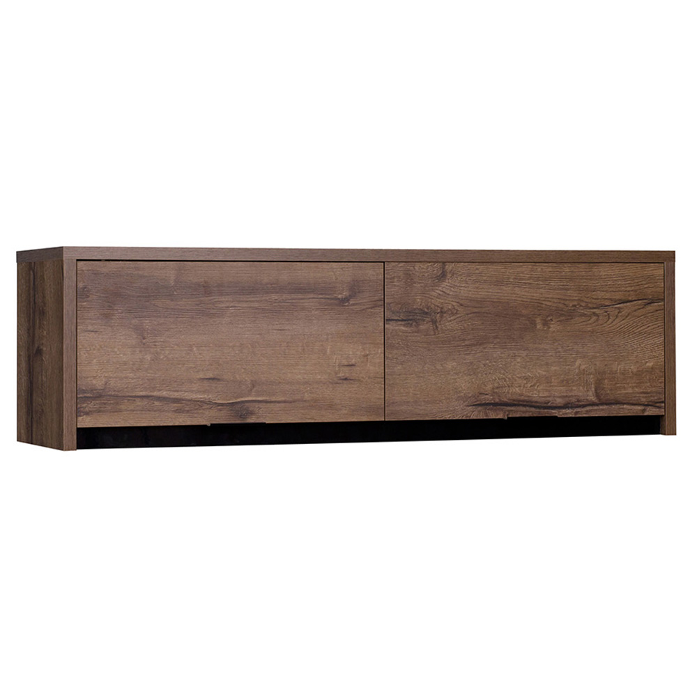 DENVER mc | závěsná police SZWISZ | 120 cm | dub monastery / černá lesk