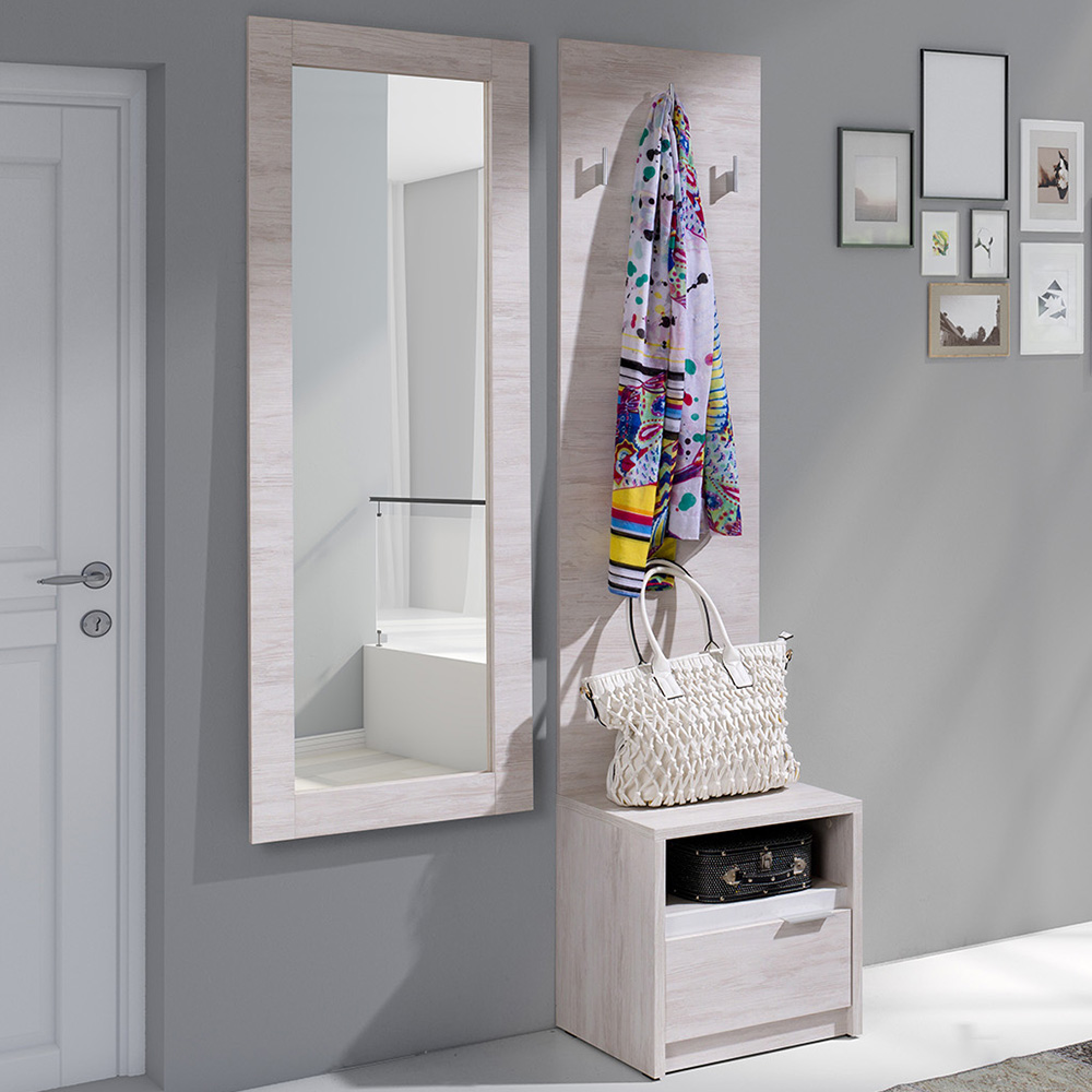 DENVER db | konferenční stolek | 120 cm | dub bílý / bílá lesk