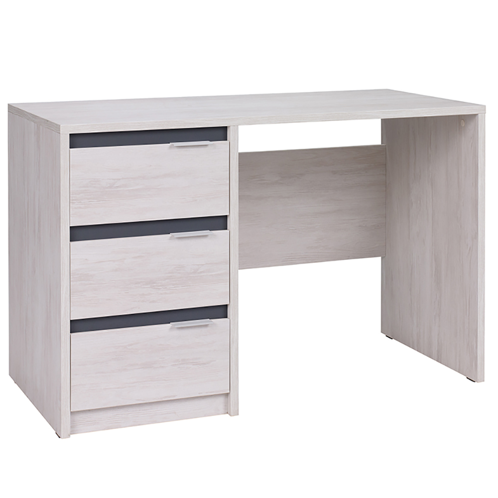 DENVER dg | psací stůl | 120 cm | dub bílý / grafit