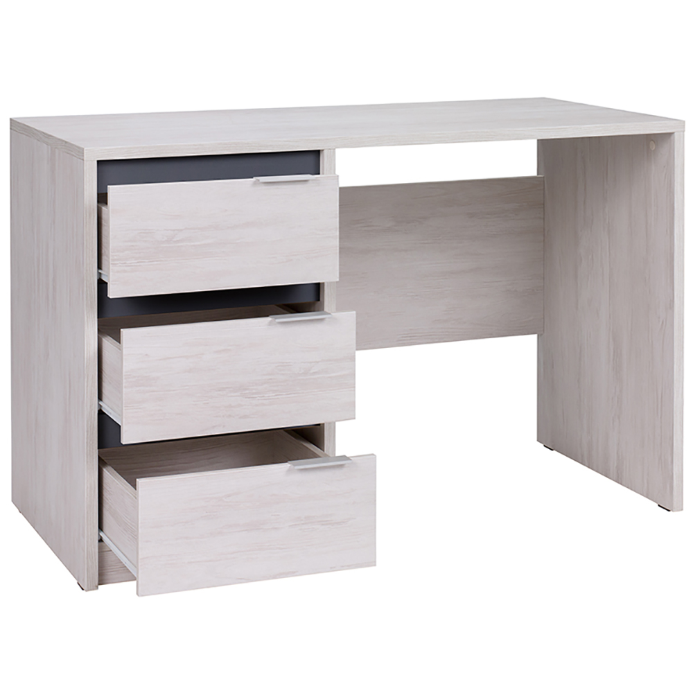 DENVER dg | psací stůl | 120 cm | dub bílý / grafit