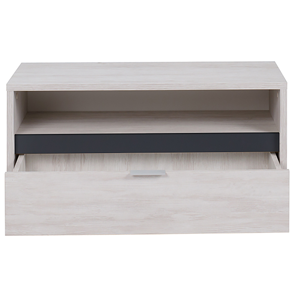 DENVER dg | TV stolek RTV1SZ | 90 cm | dub bílý / grafit