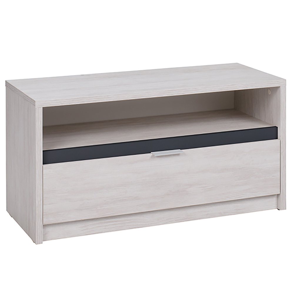 DENVER dg | TV stolek RTV1SZ | 90 cm | dub bílý / grafit