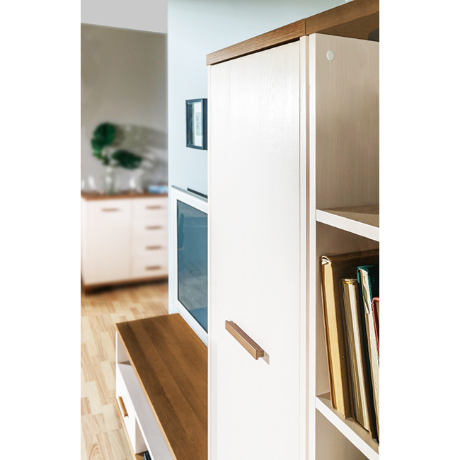 Alan - jednolůžko AL1+AL3 - bílá/popel