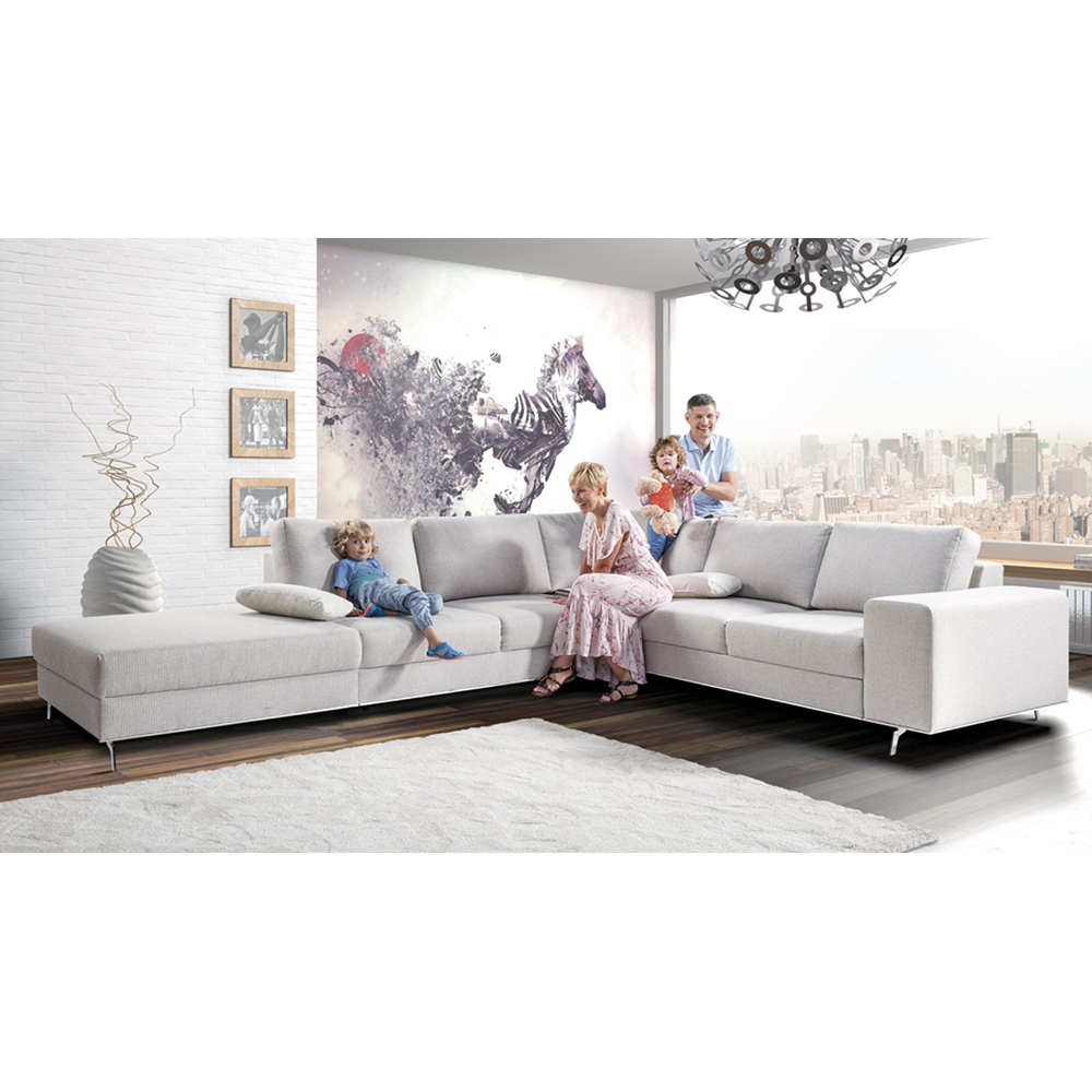 Sedací souprava Chrome L | LEVÁ | rozkládací | VÝBĚR TKANIN