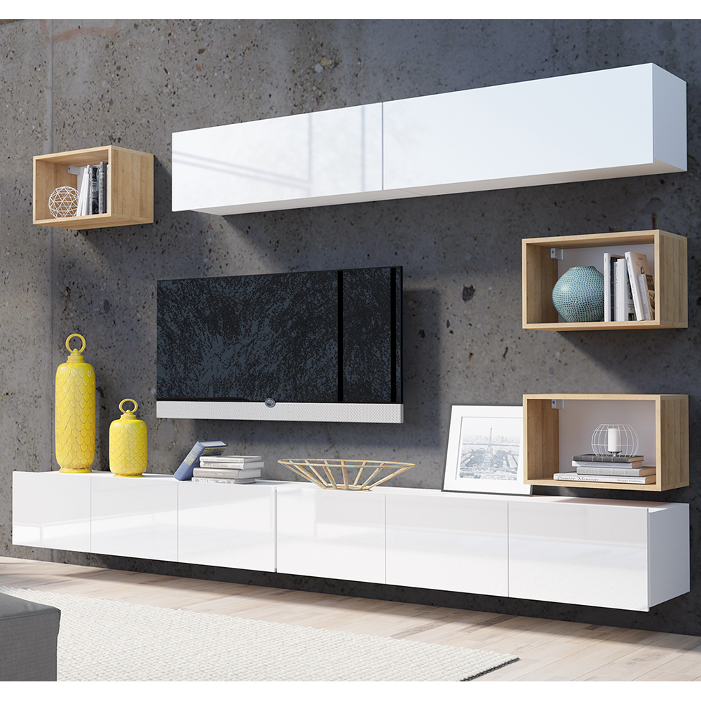 CALABRINI b | komoda K2D | 100 cm | bílá lesk