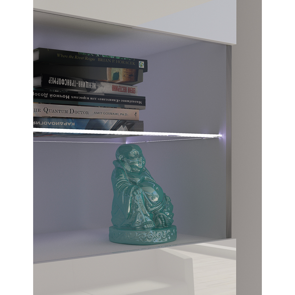 CALABRINI b | komoda K2D | 100 cm | bílá lesk