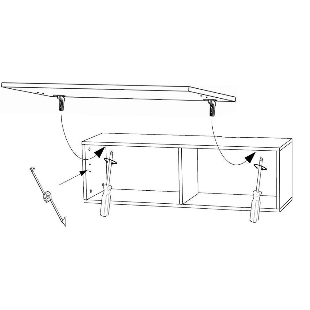 CALABRINI b | závěsná skříňka | 105 cm | bílá lesk