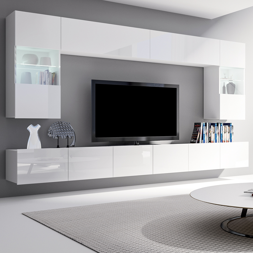 CALABRINI b | závěsná skříňka | 105 cm | bílá lesk