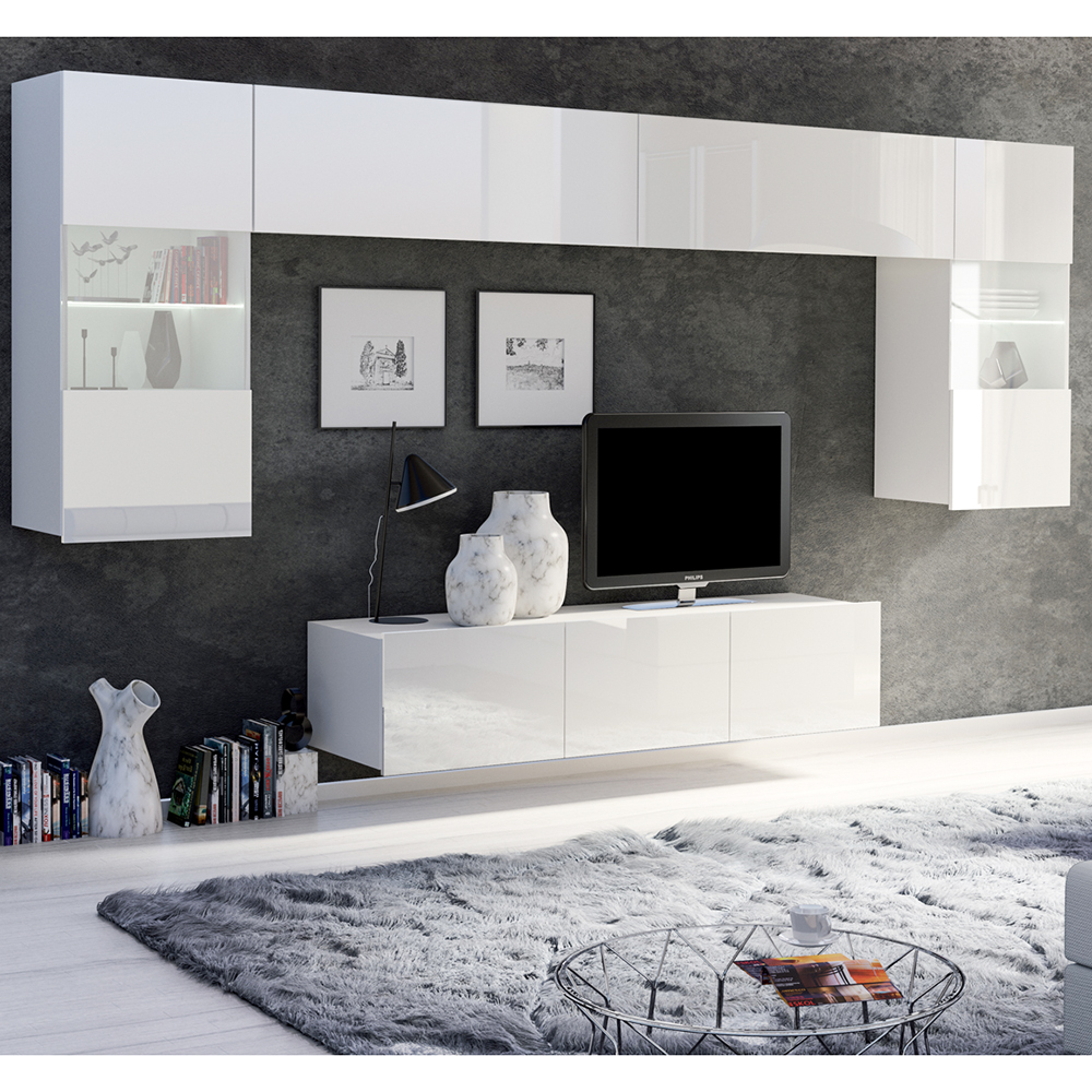 CALABRINI b | závěsná skříňka | 105 cm | bílá lesk