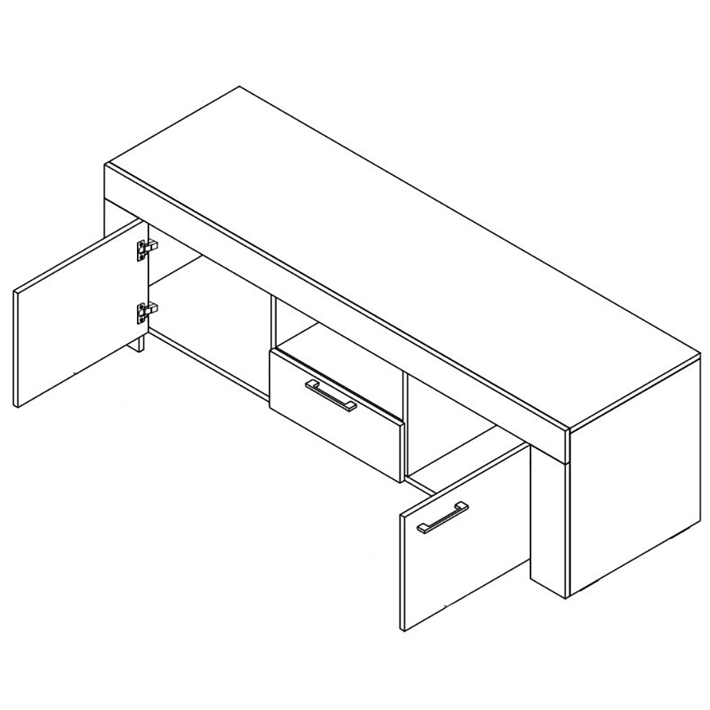 SKY | Tv stolek SRTV155 + police P155 | 155 cm | riviera