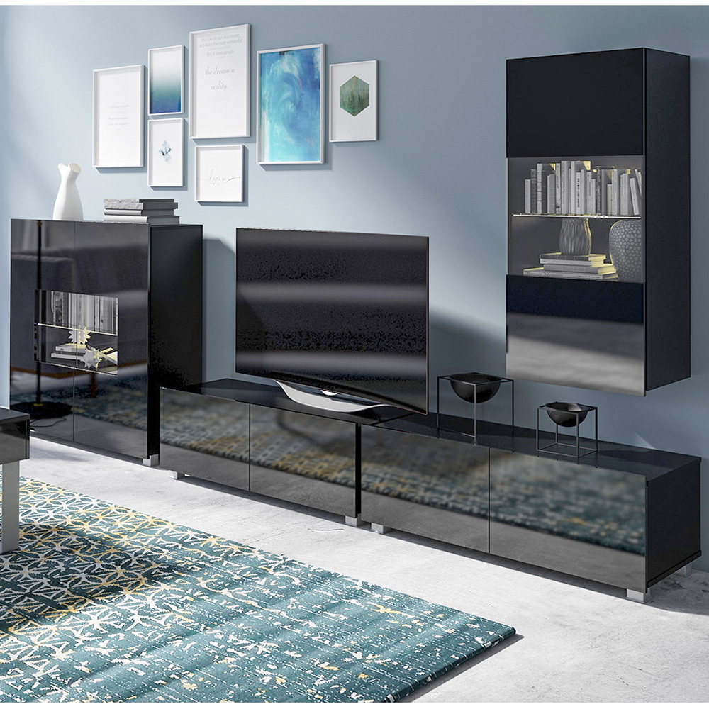 CALABRINI c | závěsná skříňka Pion | 45 cm | černá lesk