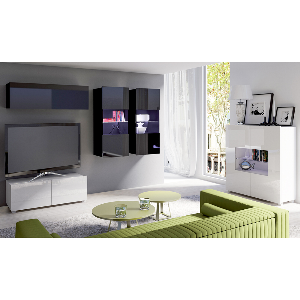 CALABRINI c | závěsná skříňka Pion | 45 cm | černá lesk