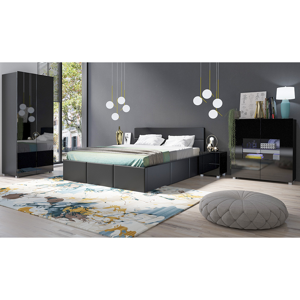 CALABRINI c | závěsná skříňka Pion | 45 cm | černá lesk