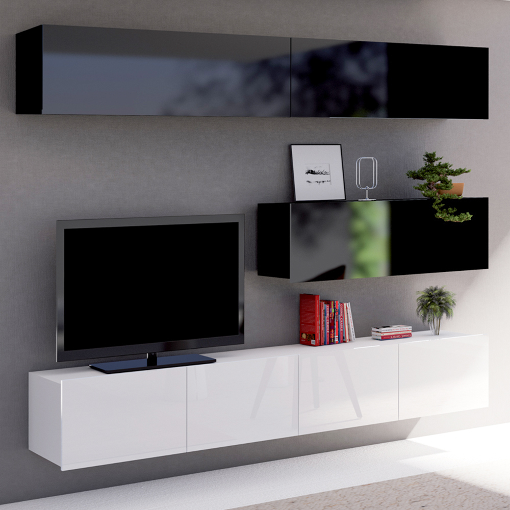 CALABRINI c | závěsná skříňka Pion | 45 cm | černá lesk