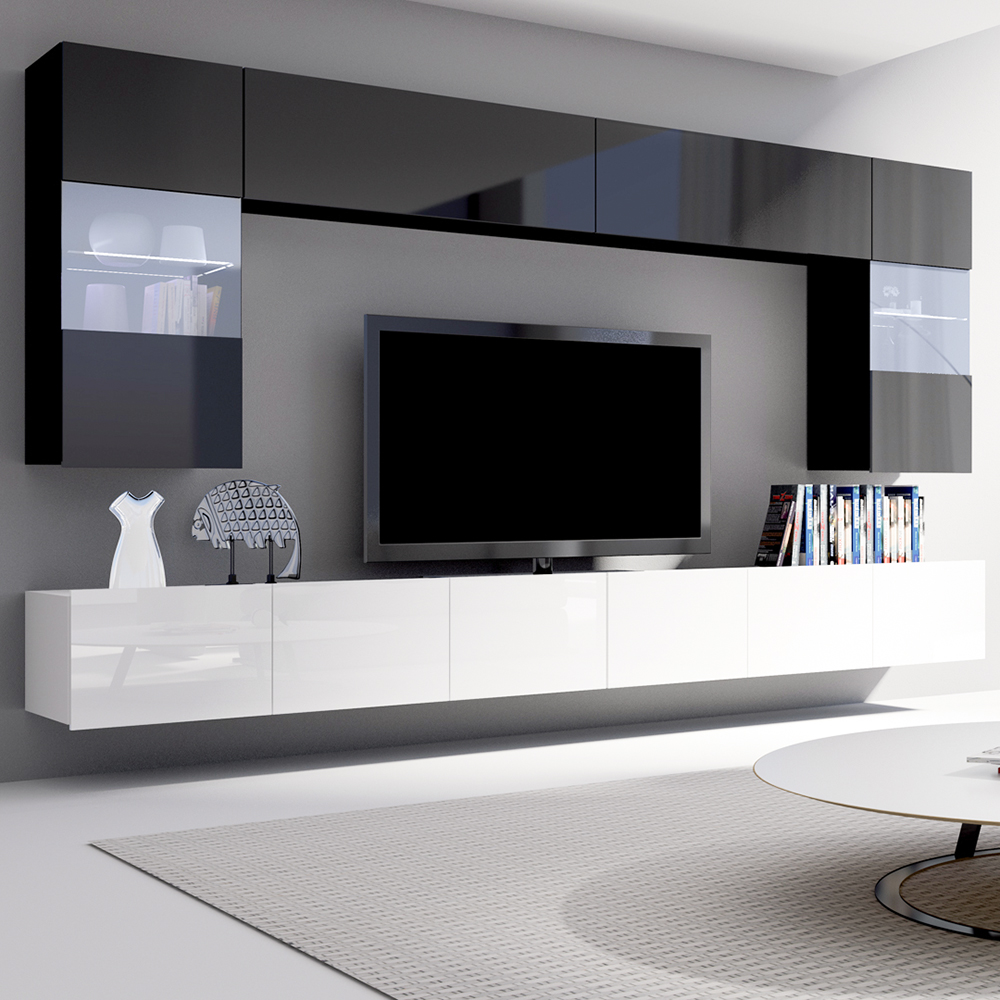 CALABRINI c | závěsná skříňka Pion | 45 cm | černá lesk