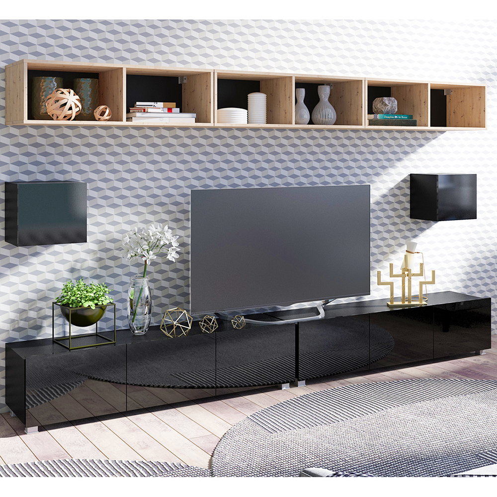 CALABRINI c | závěsná skříňka Pion | 45 cm | černá lesk