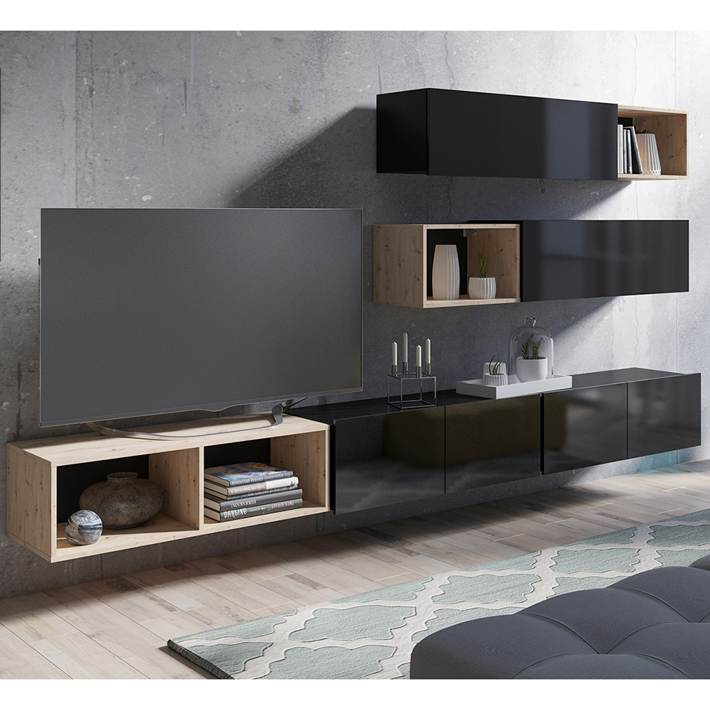 CALABRINI c | závěsná skříňka Pion | 45 cm | černá lesk